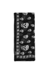 Alexander Mcqueen Skull Printed Frayed-edge Scarf