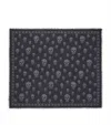 Alexander Mcqueen Foulard Style Skull Scarf 120 Cm X 104 Cm In Black