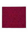 Alexander Mcqueen Silk Skull Print Scarf In Burgundy