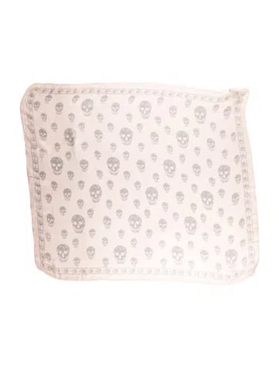 Pre-owned Alexander Mcqueen Silk Skull Scarf In Multi