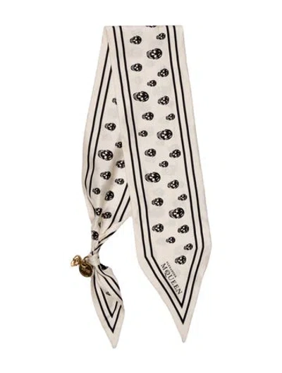 Pre-owned Alexander Mcqueen Silk Skull Scarf In Multi