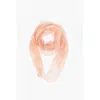 Alexander Mcqueen Silk Solid Color Foulard
