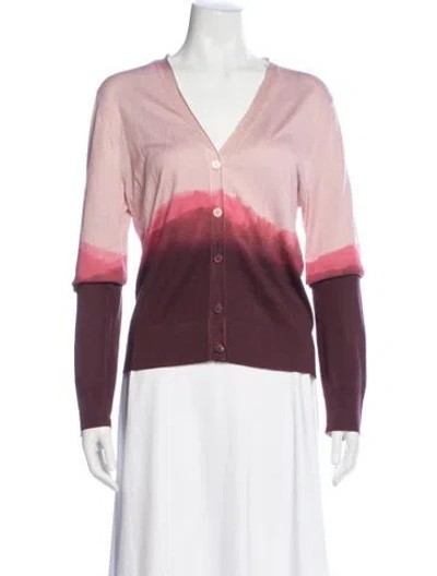 Pre-owned Alexander Mcqueen Silk Tie-dye Print In Pink