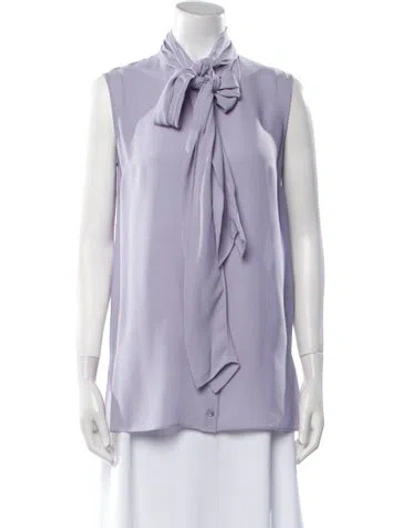 Pre-owned Alexander Mcqueen Silk Vest In Purple