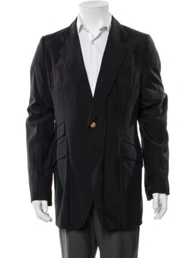 Pre-owned Alexander Mcqueen Silk Windbreaker In Black