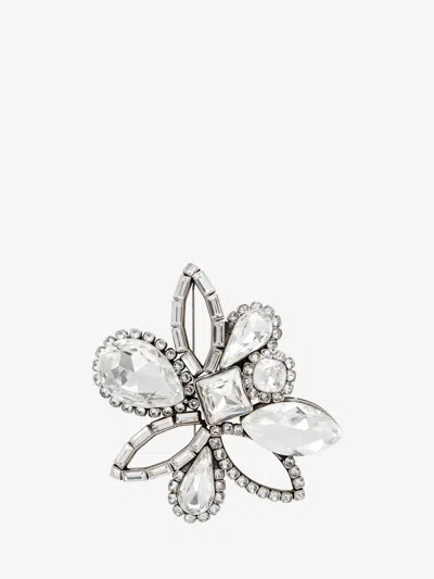 Alexander Mcqueen Silver In Antique Silver-finish