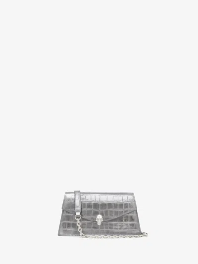 Alexander Mcqueen Silver In Dark Silver