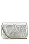 Alexander Mcqueen The Seal Mini Metallic Leather Crossbody Bag
