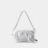 Alexander Mcqueen The Seal Mini Metallic Leather Crossbody Bag