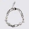 Alexander Mcqueen Skull And Pearl Bracelet