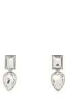 Alexander Mcqueen Geometric Crystal Stud Earrings In Gold