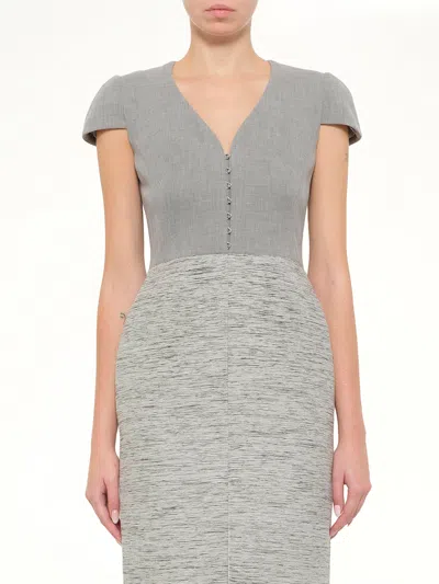 Alexander Mcqueen - Silver Pencil Dress / 38