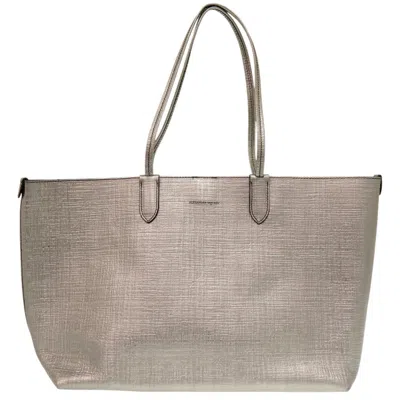 Pre-owned Alexander Mcqueen Silver Pouch Tote Bag ()