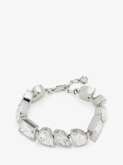 Alexander Mcqueen Silver In Silver-finish/clear