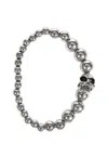 Alexander Mcqueen Skull Bracelet In Silver