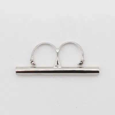 Alexander Mcqueen Silver Tone Metal Rings In Metallic