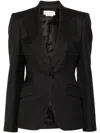 Alexander Mcqueen Women Single-breasted Blazer In Black