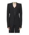 Alexander Mcqueen Single-breasted Blazer In Black