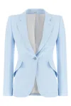 Alexander Mcqueen Single-breasted Blazer In Blue