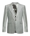 Alexander Mcqueen Single-breasted Blazer In Gray