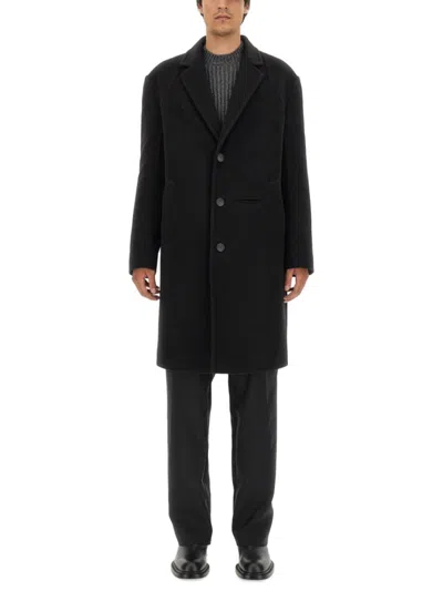 Alexander Mcqueen Men Single-breasted Coat In Brown