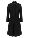 Alexander Mcqueen Wool And Cashmere Coat Coats And Trench Coats Black In Black