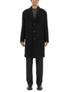 Alexander Mcqueen Alexander Mc Queen Single Breasted Coat In Black