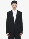 Alexander Mcqueen Single-breasted Jacket In Black