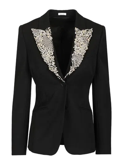 Alexander Mcqueen Single-breasted Jacket In Black