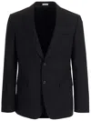 Alexander Mcqueen Single-breasted Jacket In Black