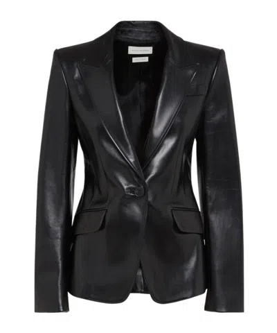 ALEXANDER MCQUEEN ALEXANDER MCQUEEN SINGLE BREASTED LONG SLEEVED JACKET