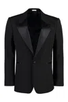 Alexander Mcqueen Man Blazer Black Size 42 Wool In Black