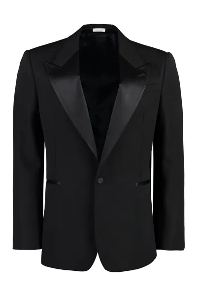 Alexander Mcqueen Man Blazer Black Size 42 Wool