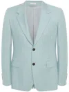 Alexander Mcqueen Single-breasted Suit Jacket In Blue