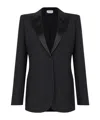 Alexander Mcqueen Single Breasted Tailored Blazer In Black