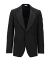 Alexander Mcqueen Single-breasted Wool Blazer In Black
