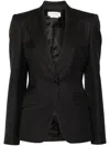 Alexander Mcqueen Women Single-breasted Blazer In Grey