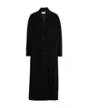 Alexander Mcqueen Single-breasted Wool-blend Coat In Black