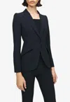 Alexander Mcqueen Classic Single-breasted Suiting Blazer In Blue