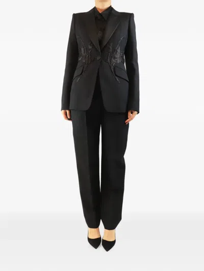 Pre-owned Alexander Mcqueen Single-breasted Suit In Black