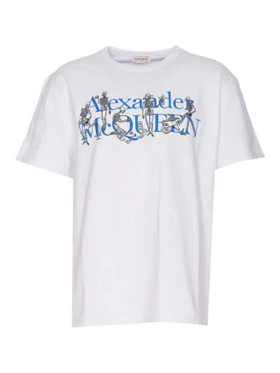 Alexander Mcqueen Alexander Mc Queen Skeleton Band T Shirt In White