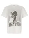 Alexander Mcqueen 'skeleton' T-shirt In Neutral