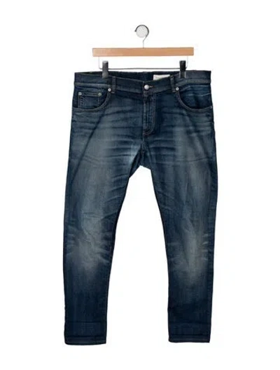 Pre-owned Alexander Mcqueen Skinny Jeans In Blue