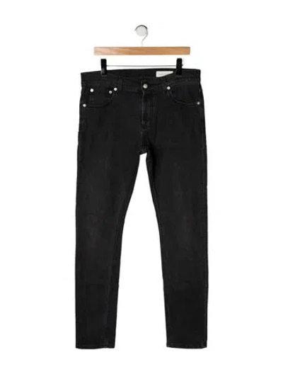 Pre-owned Alexander Mcqueen Skinny Jeans In Gray