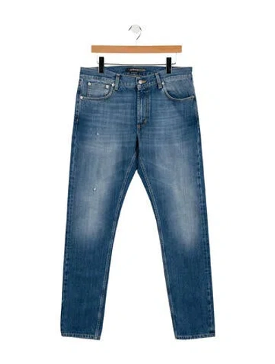 Pre-owned Alexander Mcqueen Skinny Jeans W/ Tags In Blue