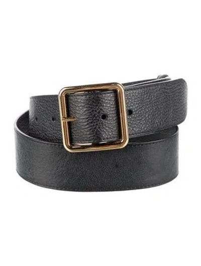 Pre-owned Alexander Mcqueen Skinny Leather Belt In Black