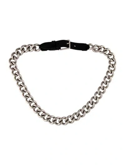 Pre-owned Alexander Mcqueen Skinny Metal Waist Belt In Multi