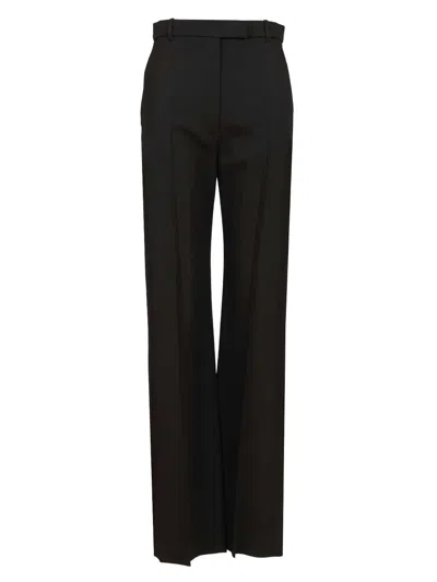 Alexander Mcqueen Skinny Straight Trs Trousers Black