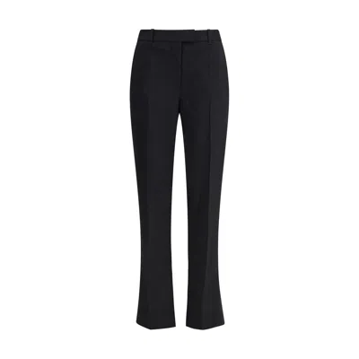 Alexander Mcqueen Pressed-crease Trousers In Black