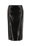 Alexander Mcqueen Mcqueen Silk Blend Midi Pencil Skirt